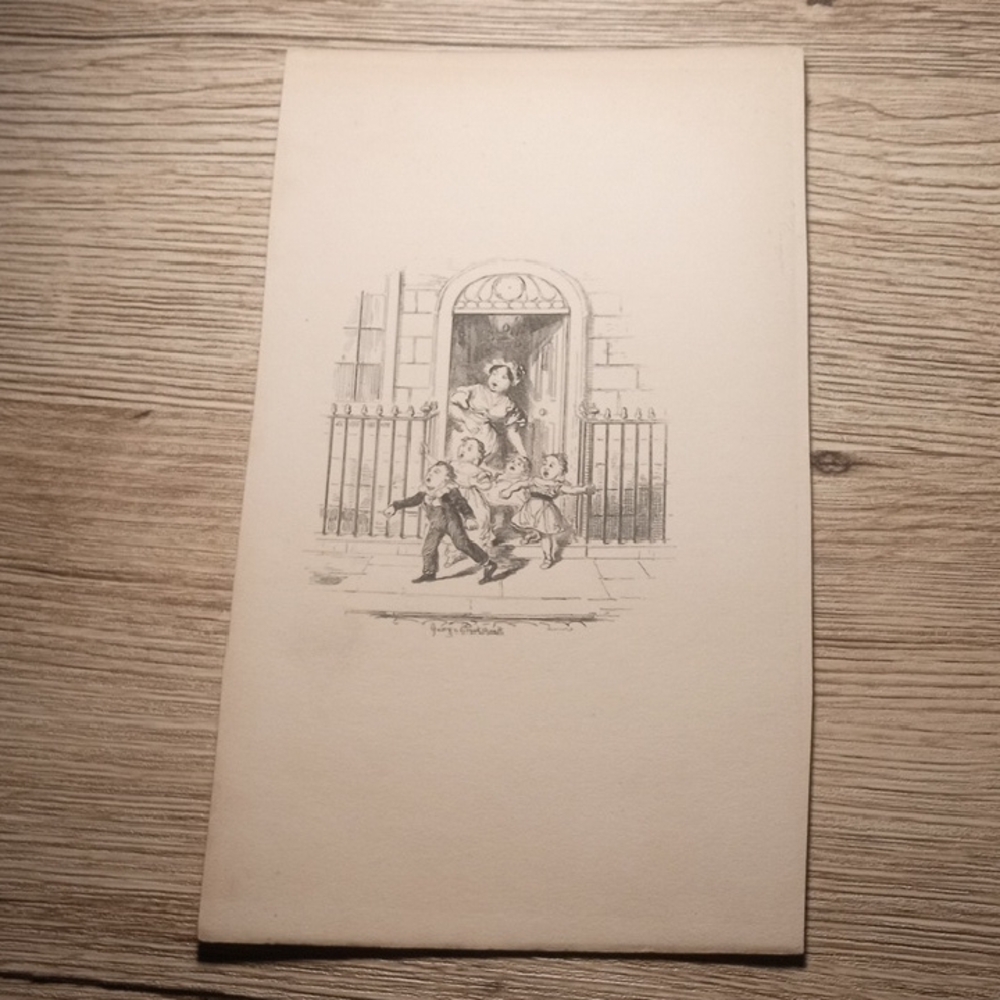 "Hackney-Coach Stands" by George Cruikshank